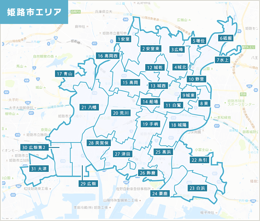 姫路市マップ